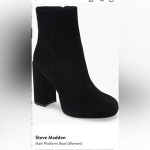 Steve Madden Black Heeled Boots